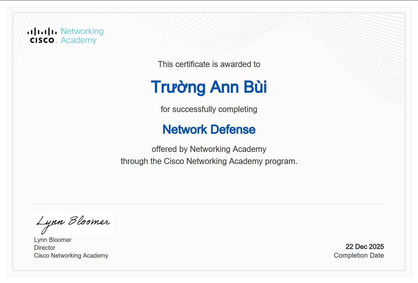 Network Defense